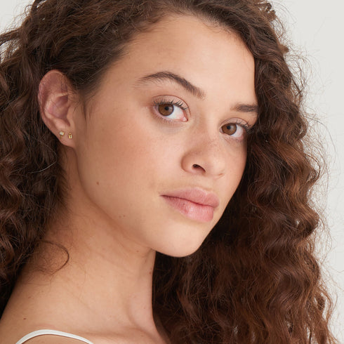 Gold-Padlock-Stud-Earrings