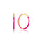 Neon Pink Enamel Gold Sparkle Hoop Earrings