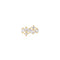 Gold Sparkle Cluster Climber Barbell Single Earring