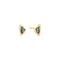 Gold Arrow Abalone Stud Earrings