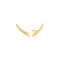Gold Arrow Climber Stud Earrings