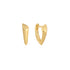 Gold Arrow Huggie Hoop Earrings