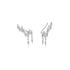 Silver Spike Climber Stud Earrings