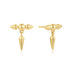 Gold Point Stud Earrings