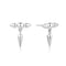Silver Point Stud Earrings