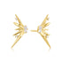 Gold Statement Spike Stud Earrings