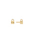 14kt Gold Padlock Stud Earrings