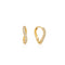 14kt Gold Magma Diamond Huggie Hoop Earrings