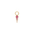 Gold Ombré Pink Earring Charm