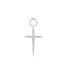Silver Cross Earring Charm