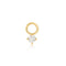 Gold Sparkle Earring Charm