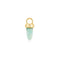 Gold Amazonite Drop Earring Charm