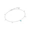 Silver Turquoise Drop Pendant Anklet
