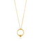 Gold Modern Circle Necklace