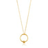 Gold Modern Circle Necklace