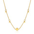 Gold Geometry Drop Discs Necklace