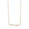 Rose Gold Texture Solid Bar Necklace