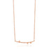 Rose Gold Texture Solid Bar Necklace
