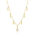 Gold Dream Drop Discs Necklace