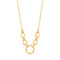 Gold Horseshoe Link Necklace