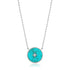 Silver Turquoise Emblem Necklace
