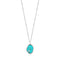 Silver Tidal Turquoise Necklace