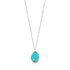 Silver Tidal Turquoise Necklace