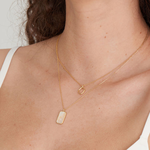 Gold Knot Pendant Necklace