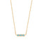 Turquoise Gold Bar Necklace
