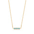 Turquoise Gold Bar Necklace