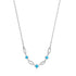 Turquoise Silver Link Necklace