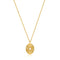 Gold Scattered Stars Kyoto Opal Disc Necklace