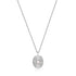 Silver Scattered Stars Kyoto Opal Disc Necklace