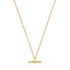 Gold Rope T-Bar Necklace