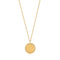 Gold Rope Disc Necklace