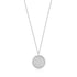 Silver Rope Disc Necklace