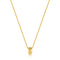 Gold Smooth Twist Pendant Necklace
