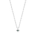 Silver Malachite Evil Eye Necklace