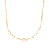 Gold Pearl Sparkle Chunky Chain Necklace