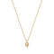 Gold Orb Drop Pendant Necklace