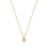 Gold Orb Drop Pendant Necklace