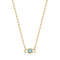 Gold Orb Amazonite Link Necklace