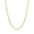 Gold Paperclip Chunky Chain Necklace