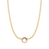 Gold Chain Rainbow Connector Necklace