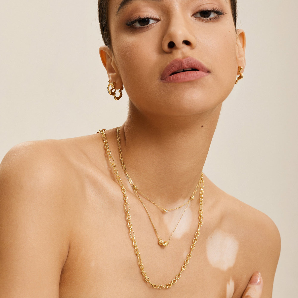 Ania Haie Gold Wave Link Necklace main image 1