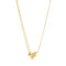 Gold Twisted Wave Mini Pendant Necklace