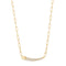 Gold Pavé Bar Chain Necklace