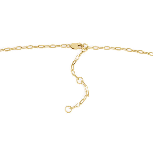 Gold Shimmer Chain Charm Connector Necklace