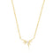 Gold Sparkle Spike Pendant Necklace