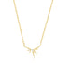 Gold Sparkle Spike Pendant Necklace